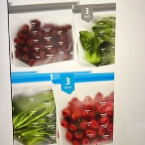3 / Reusable Silicone Food Storage Bags set of 3